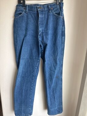 Wrangler Straight Leg Blue Denim Jeans